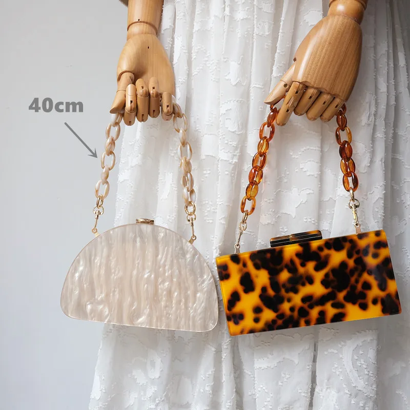 40-120cm Acrylic Resin Bag strap For Shoulder Bag Plastic Handbag Chain Strap Detachable Belts Handles Chain Bag accessories