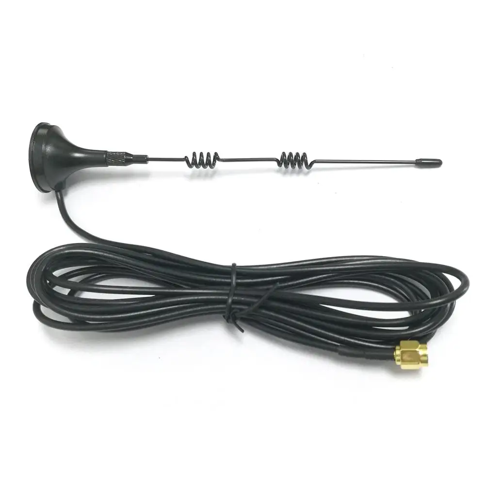 

1PC 433Mhz 8dbi sucker antenna 17cm high with 3meters extension cable SMA male connector Radio Aerial