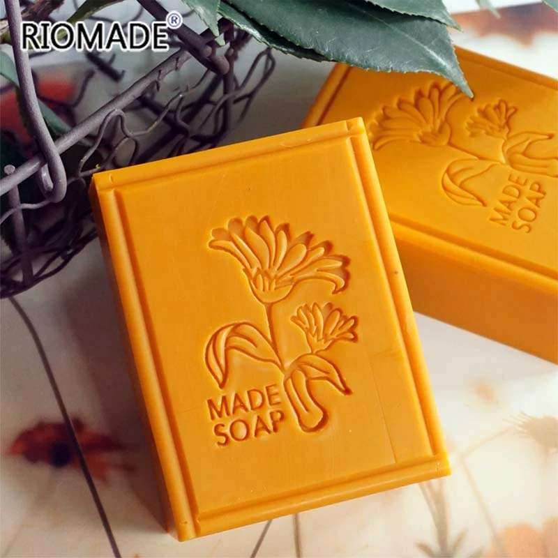 Calendula Aloe Camomile Magnolia Styles Acrylic Soap Stamp Plant Series Natural Organic Handmade Seal With Handle Chapters