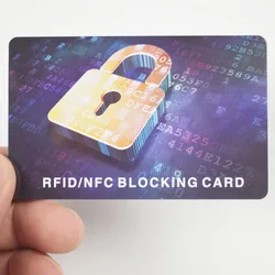 RFID Blocking NFC Signals Shield protezione sicura del passaporto della carta di credito