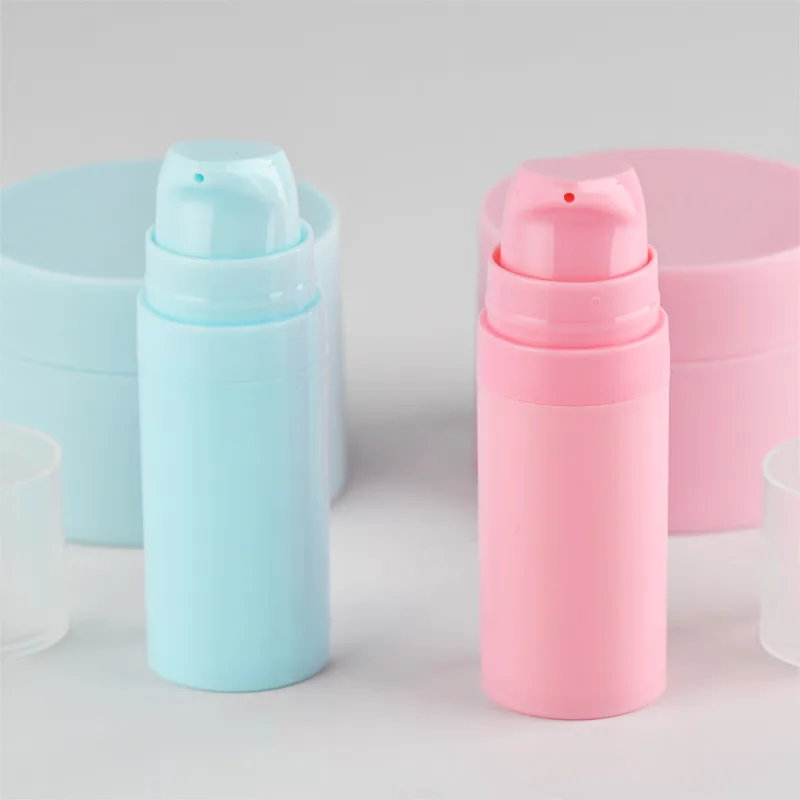 20/50 Stuks 5 Ml 10 Ml 15 Ml Lege Airless Pomp Flessen Mini Lotion Vacuüm Cosmetische containers Vrouwen Make Up Reizen Emulsie Fles