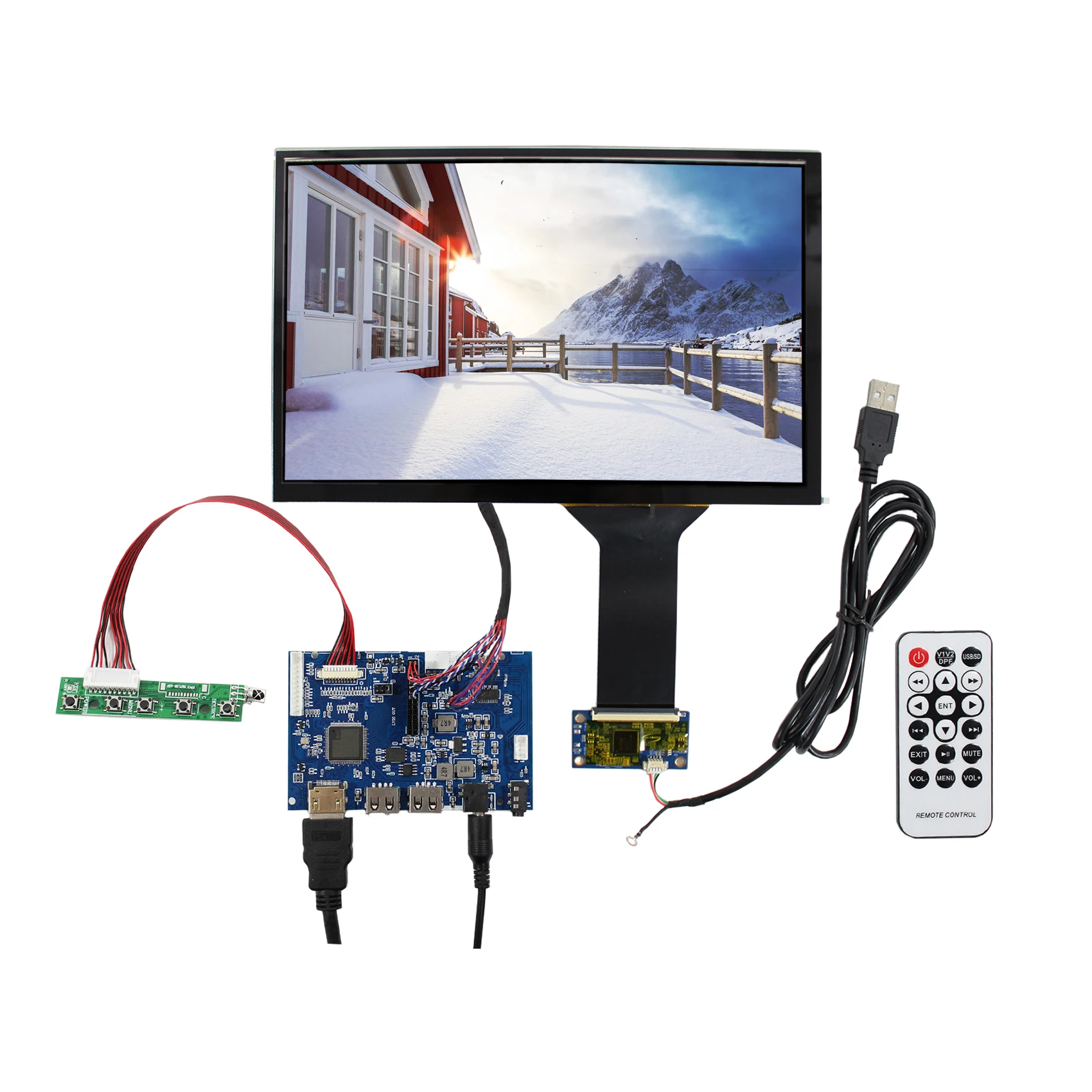 10.1inch B101EW05 1280X800 IPS LCD Screen with HD MI USB Android LCD Controller Board