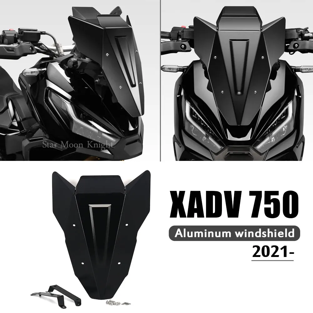 

Motorcycle accessories windshield windscreen Aluminum Wind Shield Deflectore For honda xadv 750 X-ADV 750 X ADV XADV750 2021 -