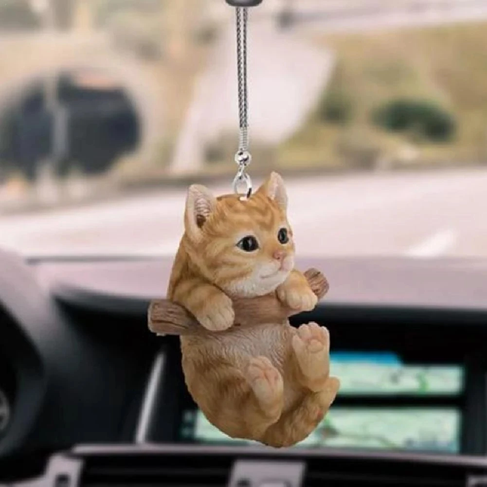 Kitten and Puppy Car Home Ornaments with Colored Balloons Ornaments Decoration Cats, Kittens and Puppy Pendants