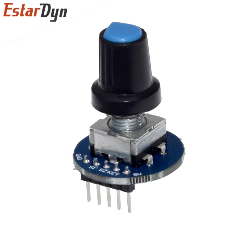 Rotary Encoder Module for Arduino Brick Sensor Development Round Audio Rotating Potentiometer Knob Cap EC11