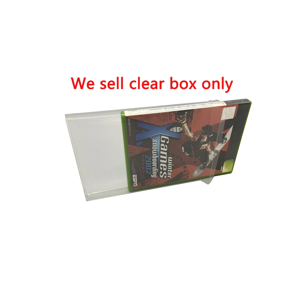 

100PCS High quality PET protective box For xbox game plastic box transparent collection display protection box