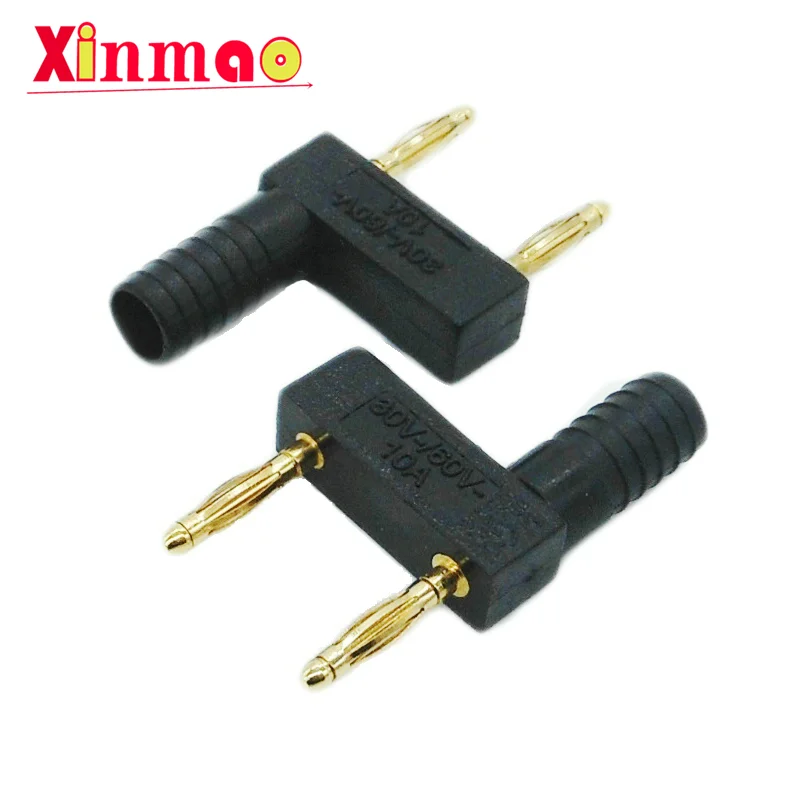 1PCS Experimental test of 2 mm short circuit banana plug with gold plating on pure copper