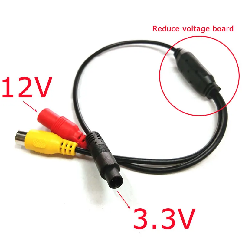 ANSHILONG Car Video DC Cable RCA-4PIN For Car Parking Rearview Rear View Camera Connect Car Monitor DVD Trigger Cable