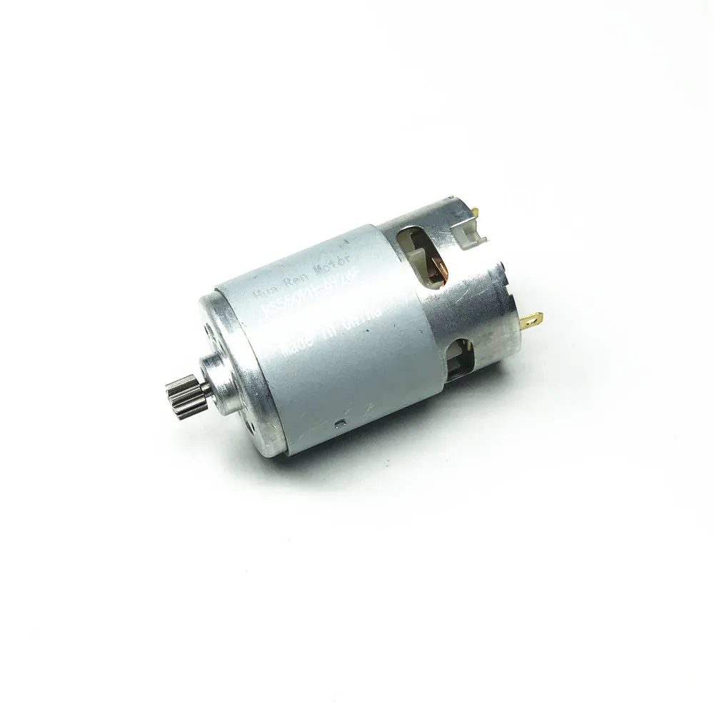 RS550 Motor 17 14 15 12 9 Dentes Dentes 7.2 9.6 10.8 V 14.4V 16.8V 18 12V 21V 25V Engrenagem 3 3.5mmshaft Para Carga Sem Fio Broca Chave De Fenda