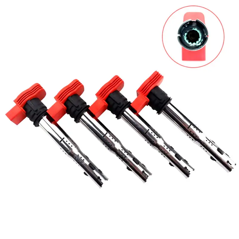 

4Pcs Car Ignition Coil For VW Jetta Golf Passat Tiguan CC Tiguan For Audi A3/4/5/6/7/8 TT Q3/5 R8 06E905115 ABCDE 07K905715F