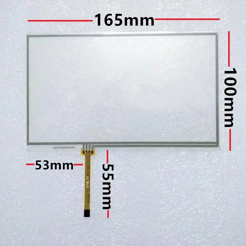 New 7-inch 4-wire resistive touch screen is suitable for IPC equipment installed external LCD touch panel 165*100mm