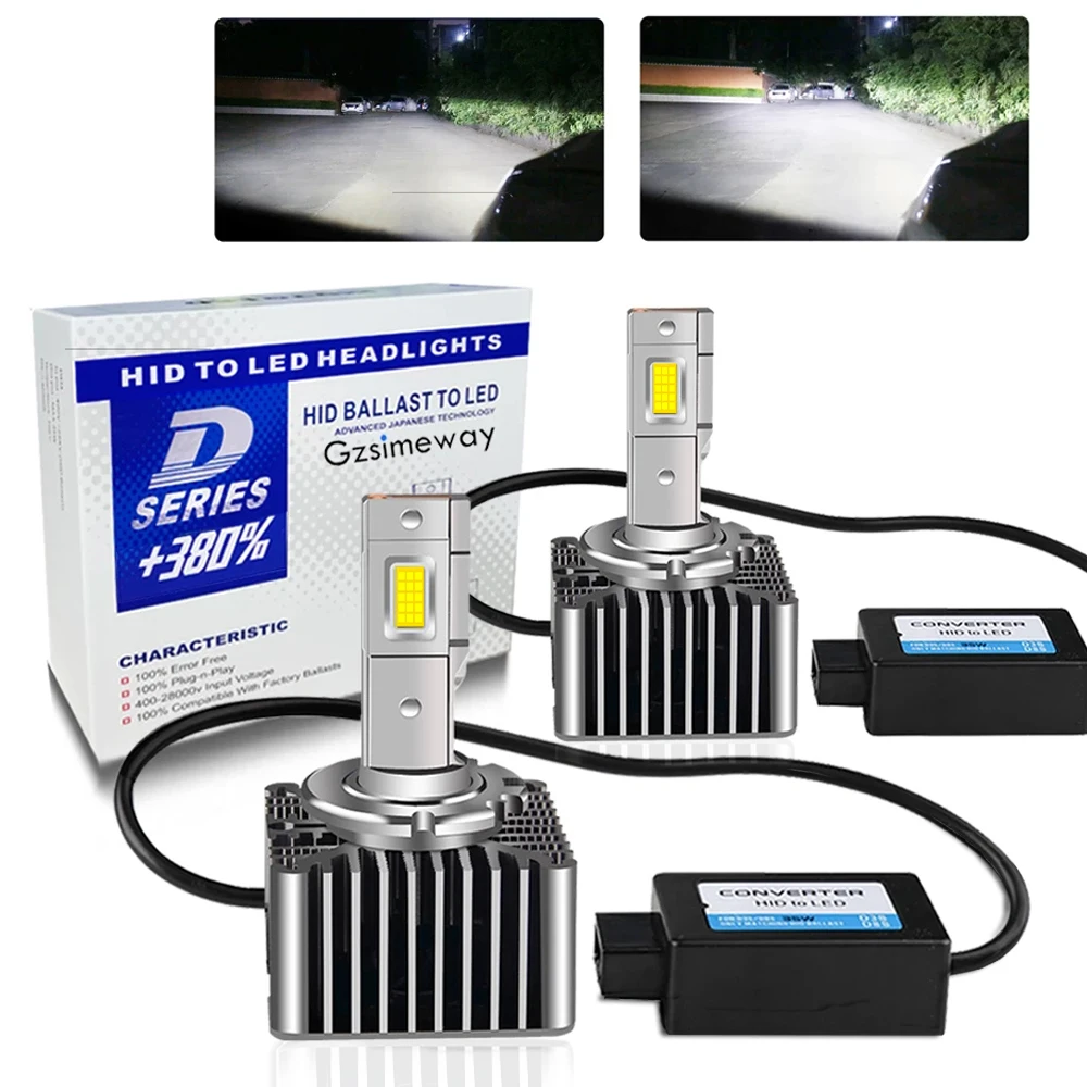 2PCS Car Lamp D3S LED D1S D5S D8S D4S Canbus Bulbs Auto Headlight D2S D2R D4R High Power 70W 32000LM Kit to Replace HID Lights