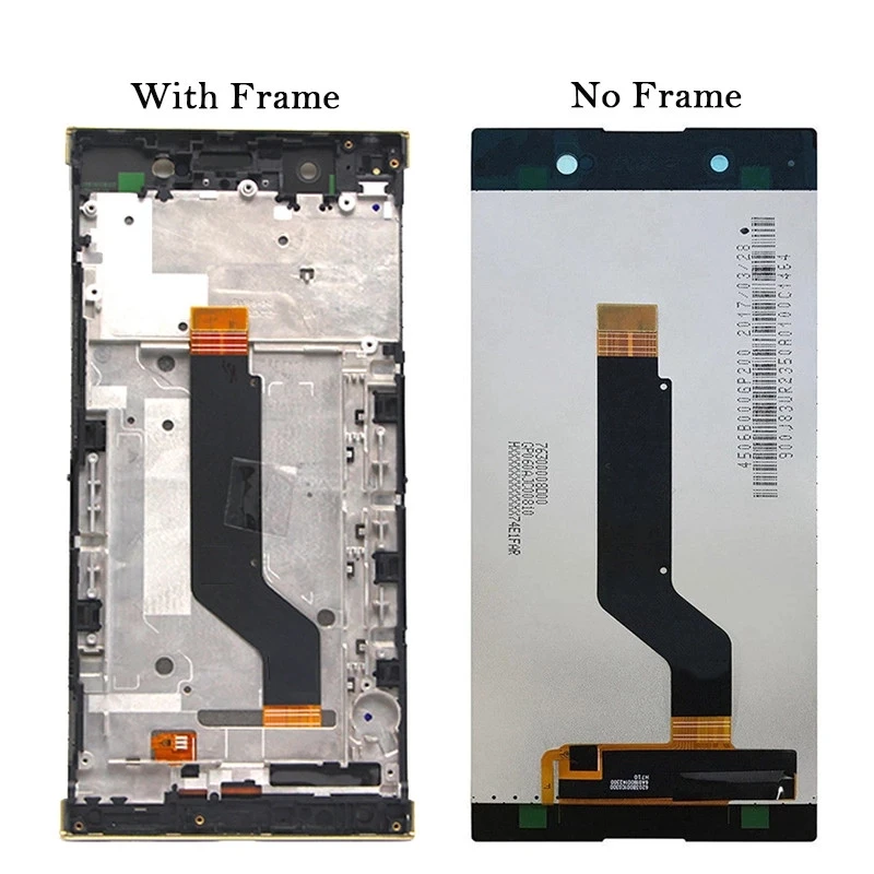 Imagem -02 - Tela Lcd com Tampa da Bateria Montagem Digitalizador com Moldura Sony Xperia Xa1 Ultra G3221 G3212 G3223 G3226 Original