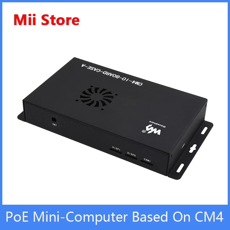 PoE Mini-Computer Based On CM4,Integrated 802.3af PoE circuit, dedicated to Compute Module 4 core board,CM4 PoE IO Board Inside