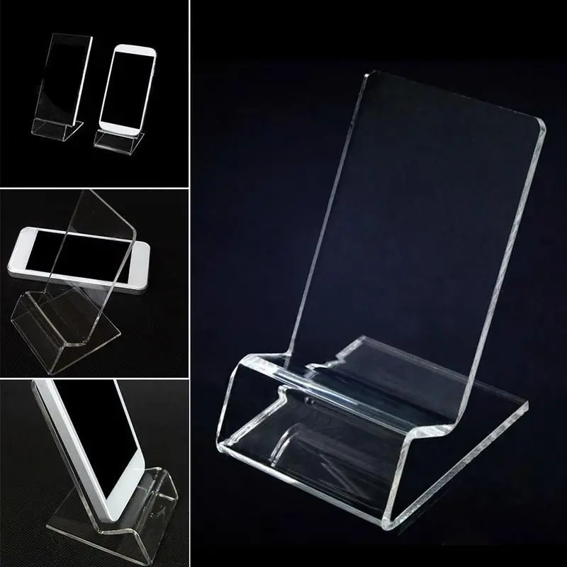 Practical New Cellphone Stand 1PC Mount Holder Hot Sell for Mobile Cellphone Display Stand Universal Clear Acrylic