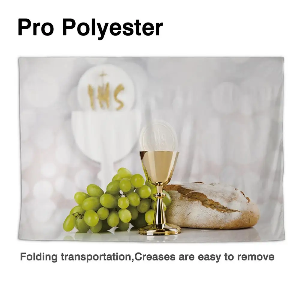 Фон для фотосъемки Allenjoy с изображением Святой причастия хлеба винограда хлеба боке фон для детской студийной фотосъемки