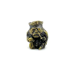 1 Pcs Outdoors EDC Wear Paracord Tools Brass Classic The Vikings Knife Beads Lanyard Pendants Key Rings Zipper DIY Accessories