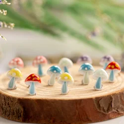 Multicolor Mushrooms Ceramic Earrings Fashion Gift Ear Studs Jewelry Wholesale For Women Girl #LY335