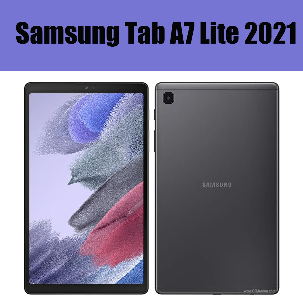 Capa para samsung galaxy tab a7 lite 8.7 SM-T220 SM-T225 tablet caso tri-fold duro pc capa traseira tab a7 lite 2021 caso funda