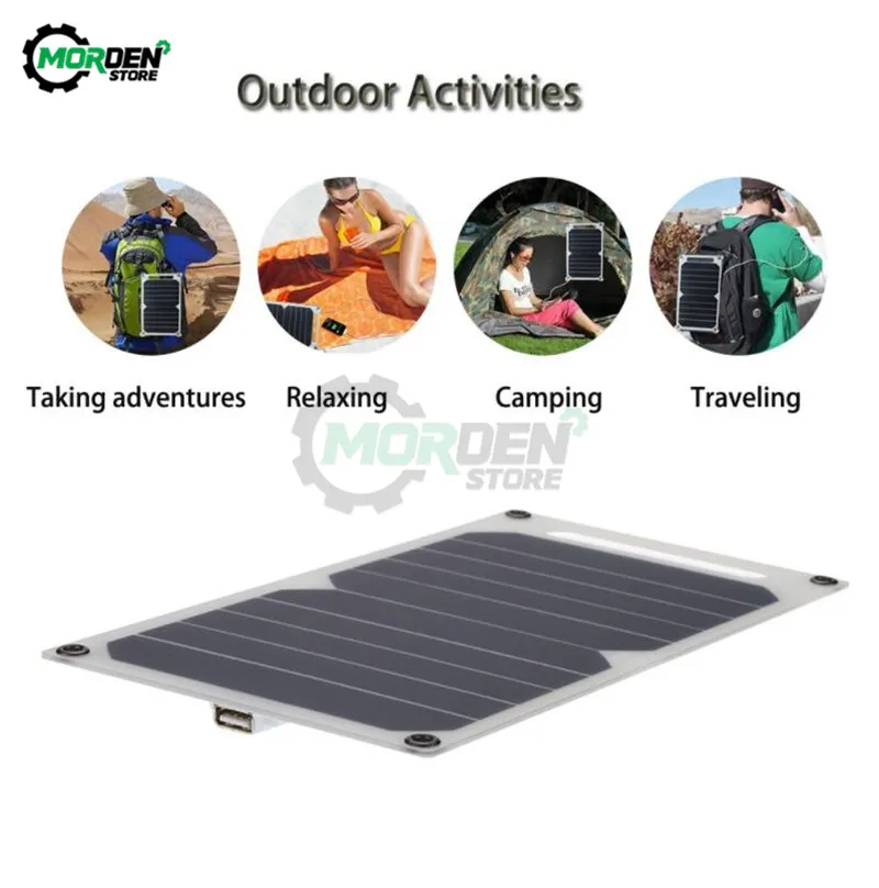 Solar Panel Kit Outdoor Portable Solar Polysilicon Charger For Mobile Phone Power Bank USB Solar Panel