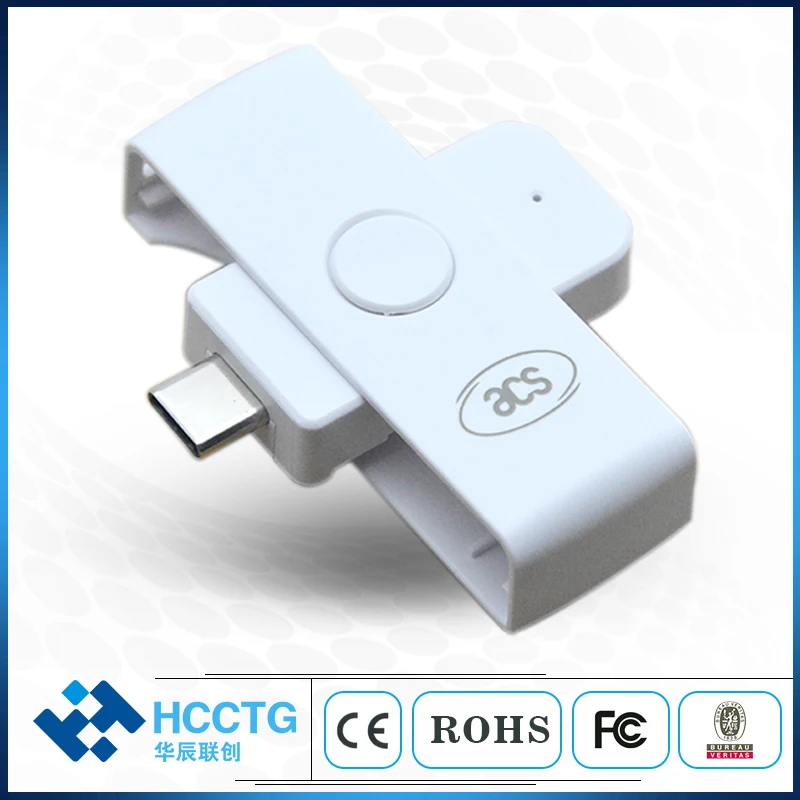 ACR39U-NF Pocket-mate Contact IC Chip Type C Smart Card Reader Support IOS7816 and Free SDK