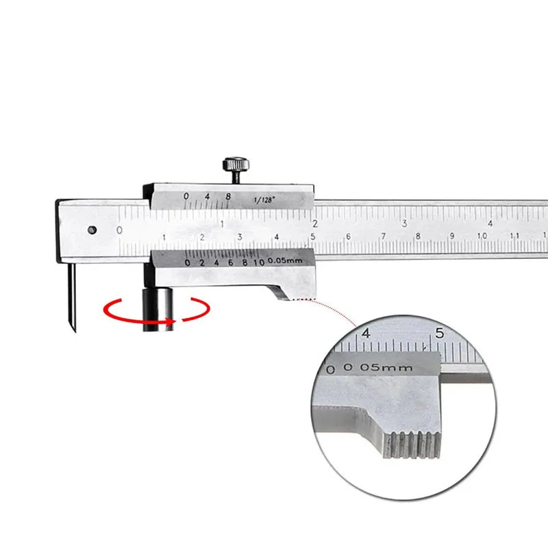 0-200 calibro a corsoio in acciaio inossidabile calibro per marcatura parallela calibri in metallo calibro micrometro strumento di misurazione di alta precisione