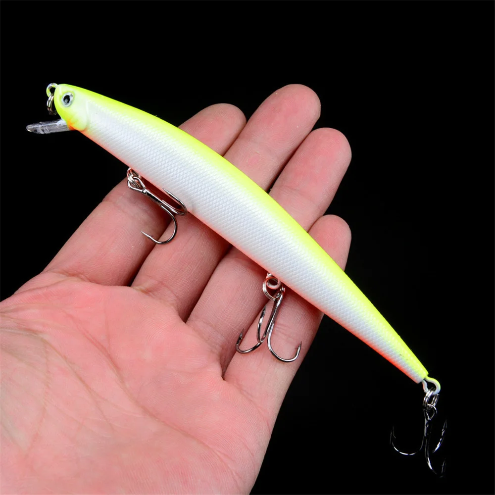 1PCS Floating Minnow Fishing Lure 12.5cm 12.5g  Long Shot Crankabit Wobbler Tackle Isca Artificial Hard Bait Pesca For Bass Pike