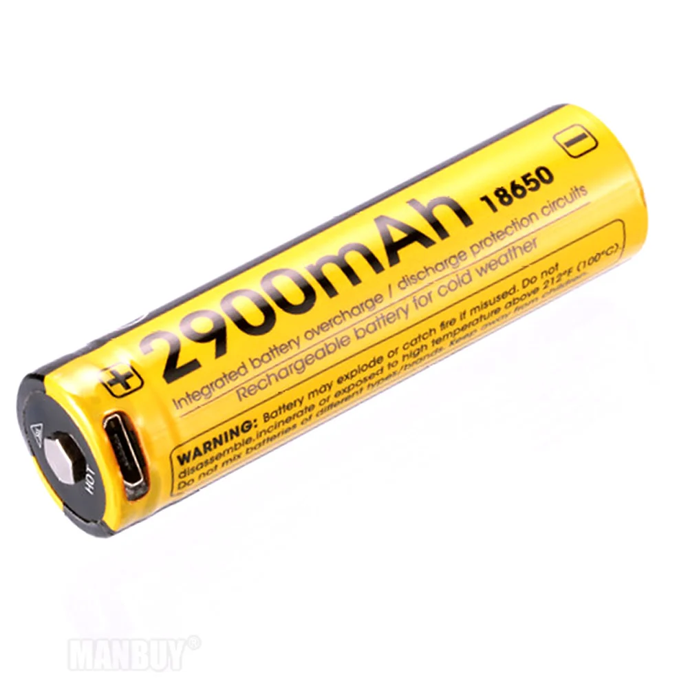 2024 NITECORE NL1829RLTP Cold Resistant 2900mAh 5A 18650 USB Direct Charging Li-ion Battery in Low Temperature Environments -40C