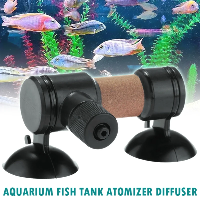 Aquarium Fish Tank Plastic CO2 Diffuser Tessellator Atomizer Dual Suction Cup