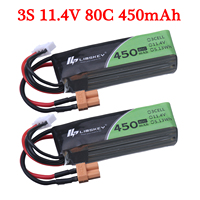 11.4V 450mAh 80C LiHV 3S Lipo Battery With XT30 Plug For iFlight CineBee BetaPFV Beta 85X Brushless FPV Drone Parts