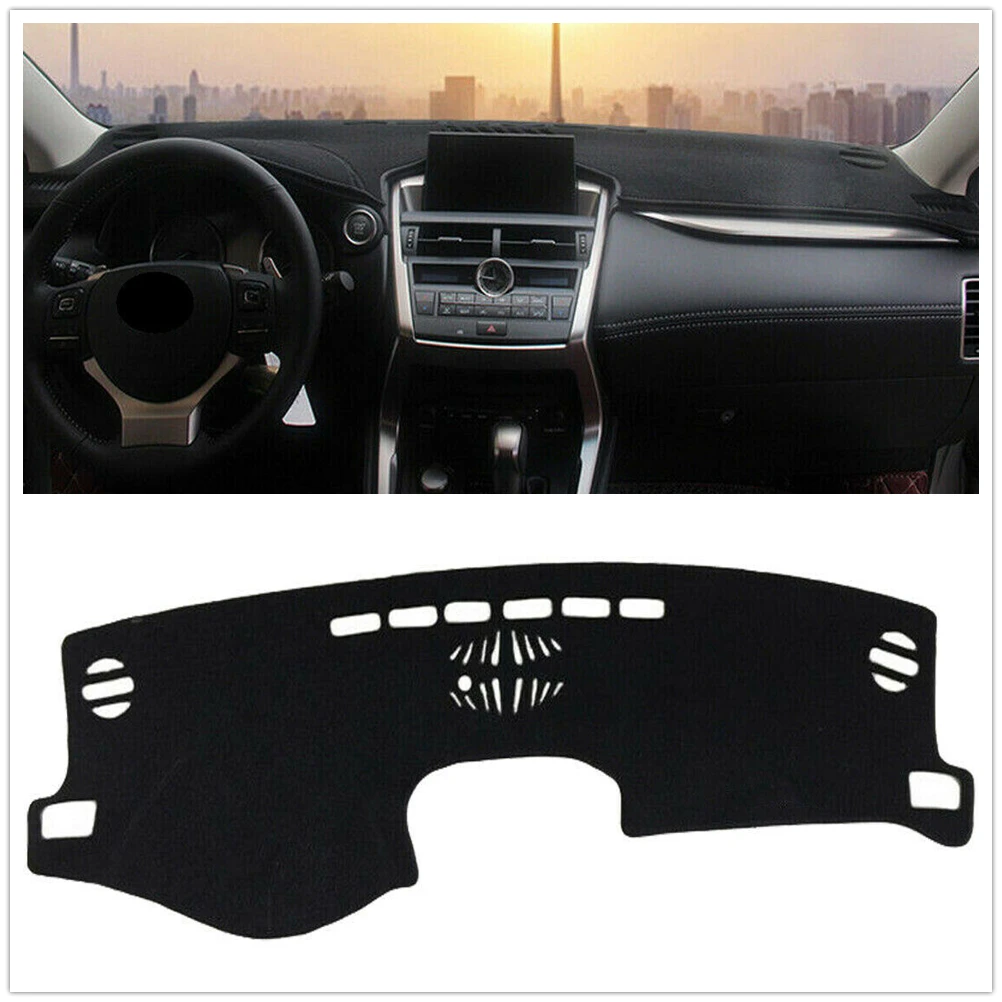 

Front Dashboard Cover Carpet For LEXUS NX200T 300H 2015-2018 Black Car Dash Board Heat Proof Mat Sun Shield Pad Shade Strip Trim