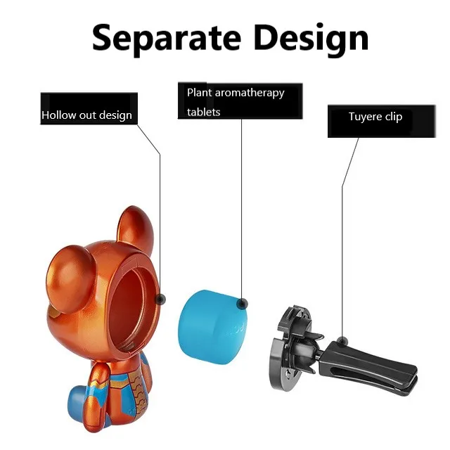 Ambientador de aire creativo para coche, aromaterapia, Clip de salida de ventilación, difusor de aire acondicionado, aromaterapia sólida, Perfumes para hombres