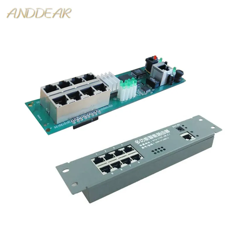 

Mini router module Smart metal case with cable distribution box 8 ports router OEM modules with cable router Module motherboard