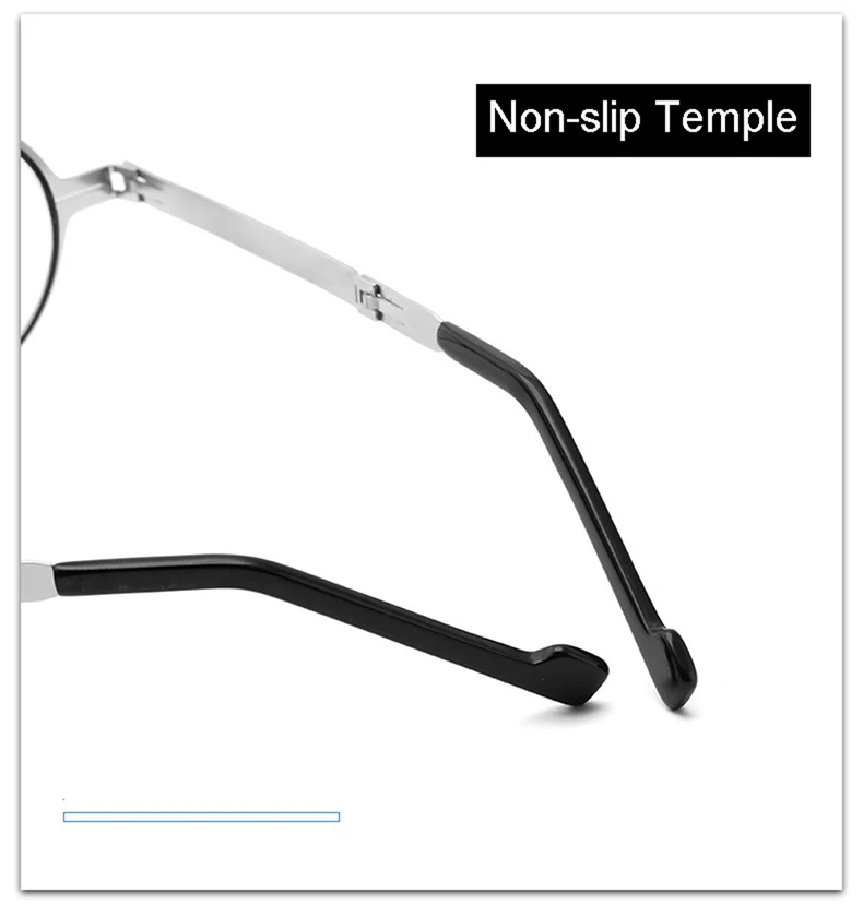 Mai Blume Metall Runde Klapp Lesebrille Männer Blau Licht Computer Grade Gläser Schmale Brillen Rahmen Für Männer gafas + 3,5 – Detail 13