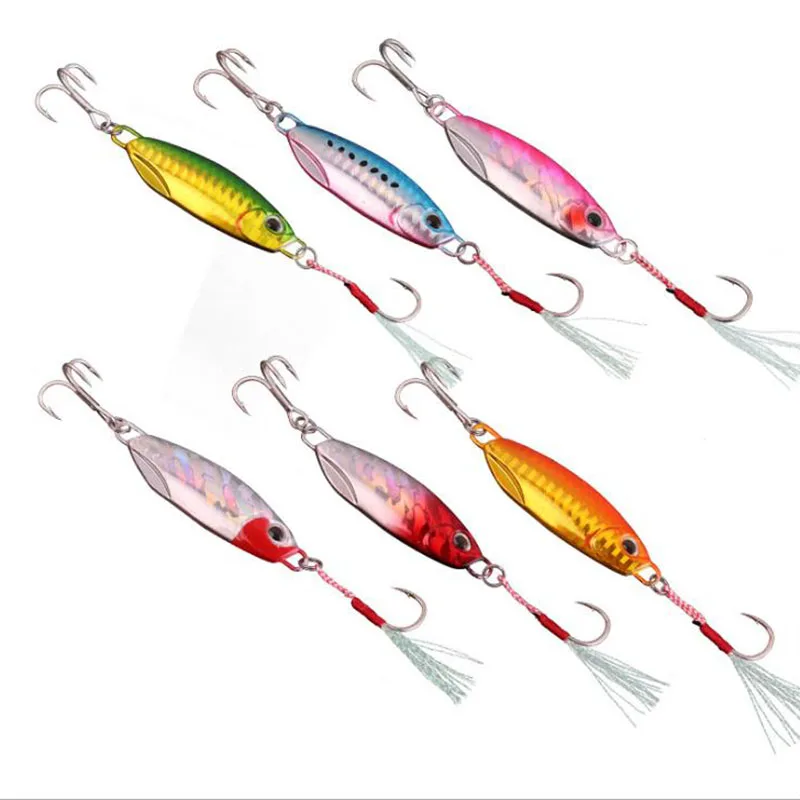 3 pcs Luminous metal Slow casting jig Cast Spoon 15g 20g 25g 30g 40g 60g Artificial Bait Shore Fishing Jigging Lead Fishing Lure