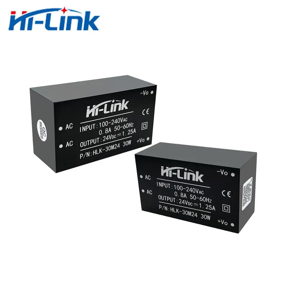 AC 전원 모듈용 출력 HLK-30M24 업, 심천 스위칭 전원 공급 장치, 전기 에너지 계량기, 무료 배송, 24V, 1250mA, 5 개/로트