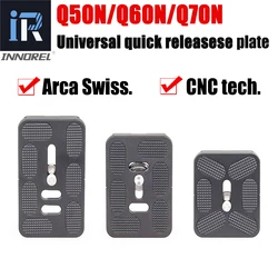 INNOREL Q50N/Q60N/Q70N Universal Quick Release QR Plate For Video Tripod Monopod Ballhead Compatible With Arca Swiss DSLR Camera