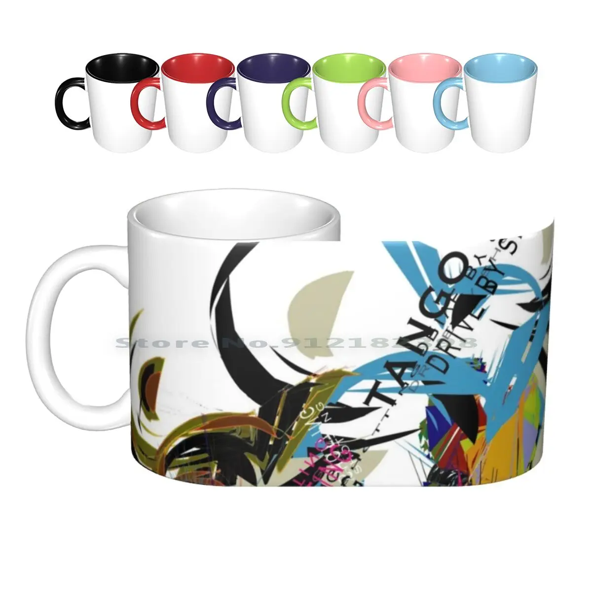 Tango Threesome Ceramic Mugs Coffee Cups Milk Tea Mug Digital Arts Fractals Virtual Worlds Fractal Vector Environmental Art