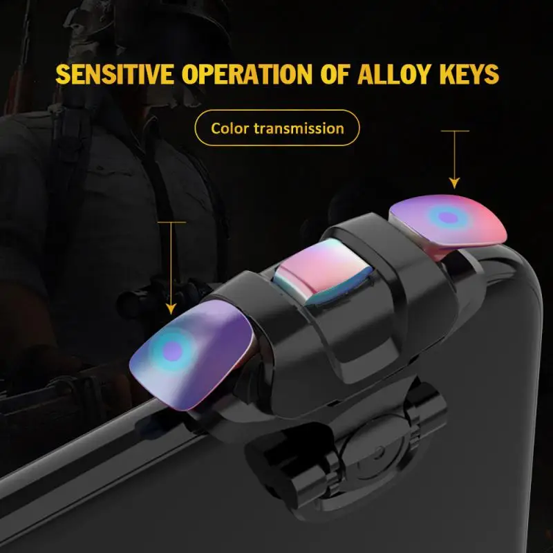 Джойстик для PUBG игровой триггер для мобильных телефонов, L1R1, регулируемый, металлический, разные цвета