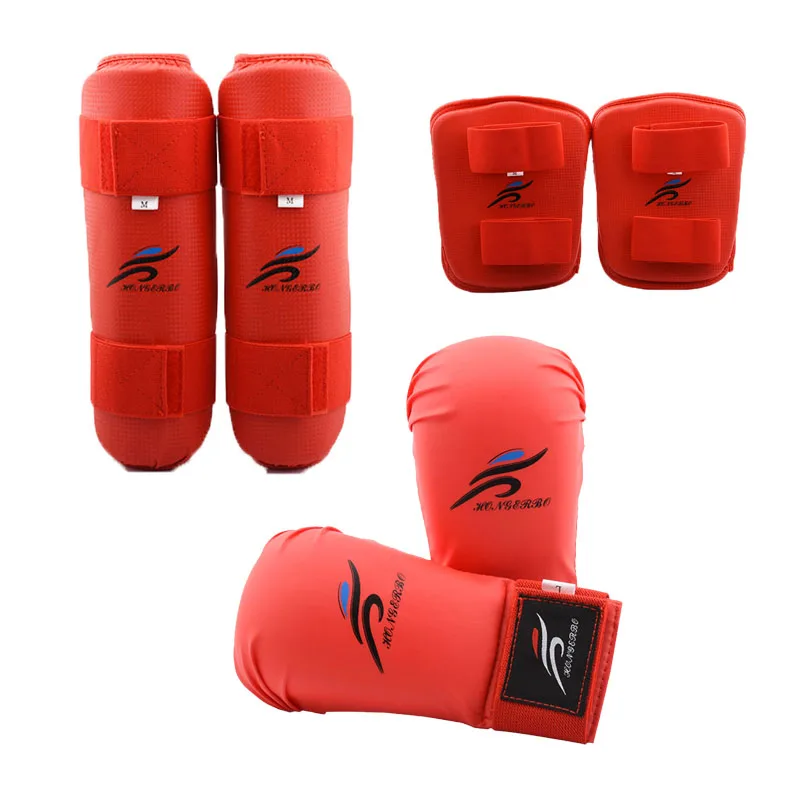 MMA Kick Boxing Gloves Men Boxeo Taekwondo Sparring Gear Karate Palm Guard Forearm Arm Protect Leg Shin Pad Training Equipment