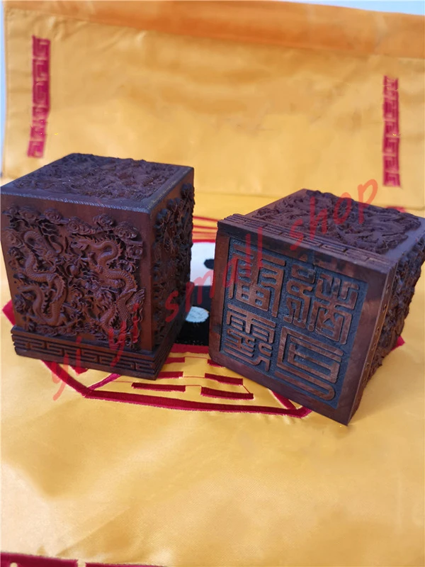 

Exquisite Jujube Wood Taoist Seal, Lightning strike, Kowloon, Thunder Du Si