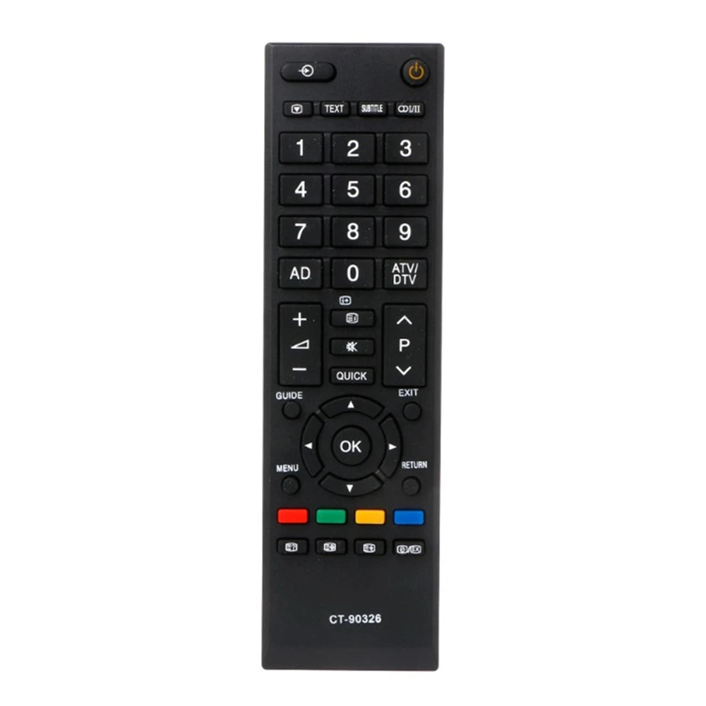 Universal Black Remote Control For Toshiba CT-90326 CT-90380 CT-90336 CT-90351 RCTV Replacement