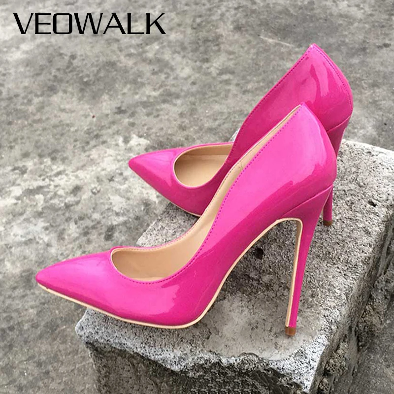 Veowalk Candy Color punta a punta da donna tacchi alti tacchi a spillo carini eleganti scarpe da donna eleganti da festa su misura accetta