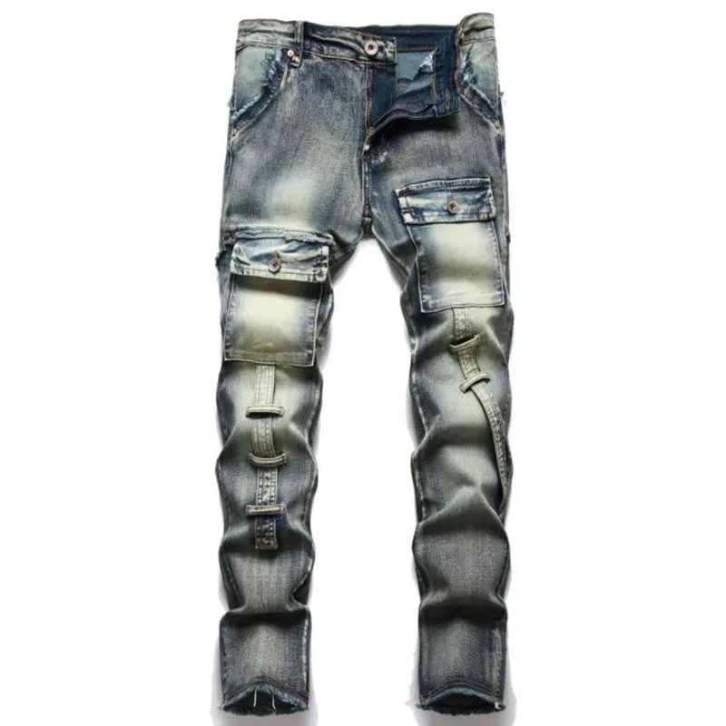 

New Fashion Mens Biker Jeans Casual Slim Skinny Jean Homme Autumn Winter Men Denim Pants Men Jeans Casual Male Vaqueros Hombre