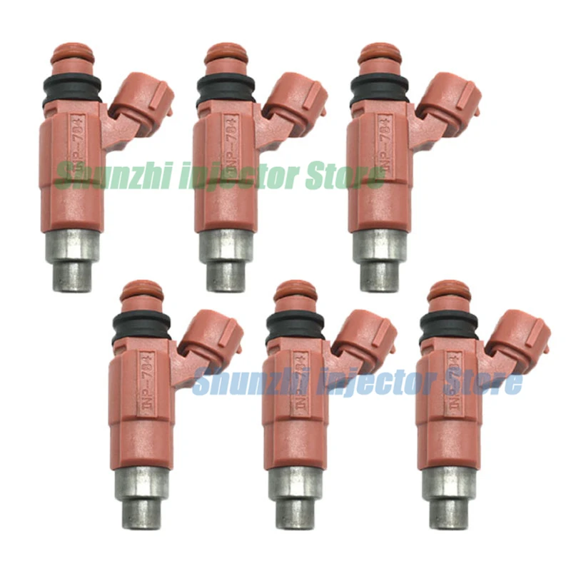 6pcs Fuel Injector Nozzle For Mitsubishi Mazda FENP-13-250 INP-784 FENP 13 250 INP 784 Replacement