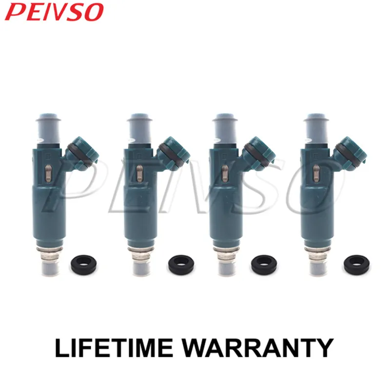 PEIVSO 4pcs 23250-11120 23209-11120 Fuel Injector For TOYOTA JP STARLET / COROLLA / CYNOS / SPRINTER 1.3L 4EFE