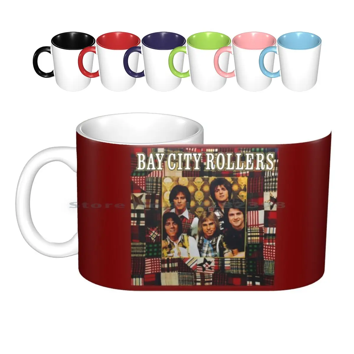 Bay City Rollers Ceramic Mugs Coffee Cups Milk Tea Mug Bay City Rollers Pop 1970s 70s Boy Band Saturday Night Scottish Creative