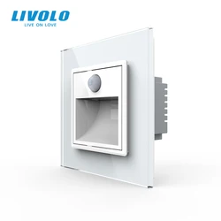 Livolo New Arrival EU Standard Porch Corridor Corner Lamp,Footlights Switch, touch control,Intelligent Sensor Light,up in dark