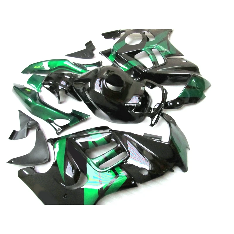 Top Selling Motorcycle Bodyworks Fairing kits for Honda CBR600 F3 1997 1998 green black fairings set cbr600 f3 97 98 VB03