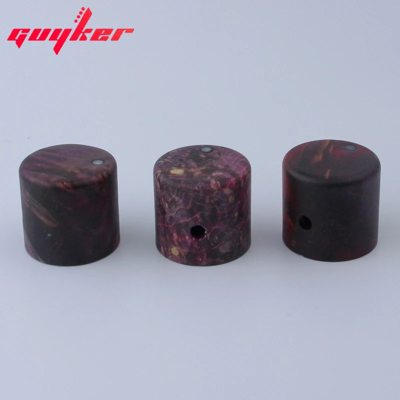 3 PCS Adjustable Natural Wood Copper Shaft Knob Knobs for Guitar/Bass Available in three colors